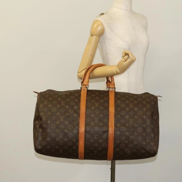 LOUIS VUITTON Monogram Keepall 55 Boston Bag - Picture 14 of 16
